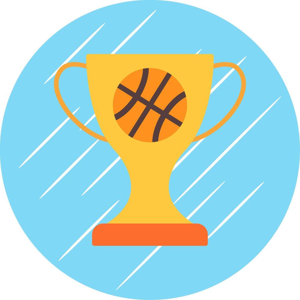 Basketball Flat Circle Icon Design vector