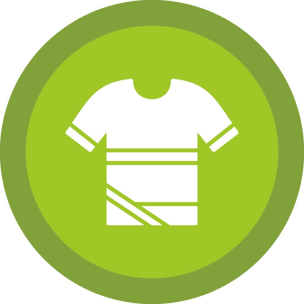 Shirt Line Shadow Circle Icon Design vector