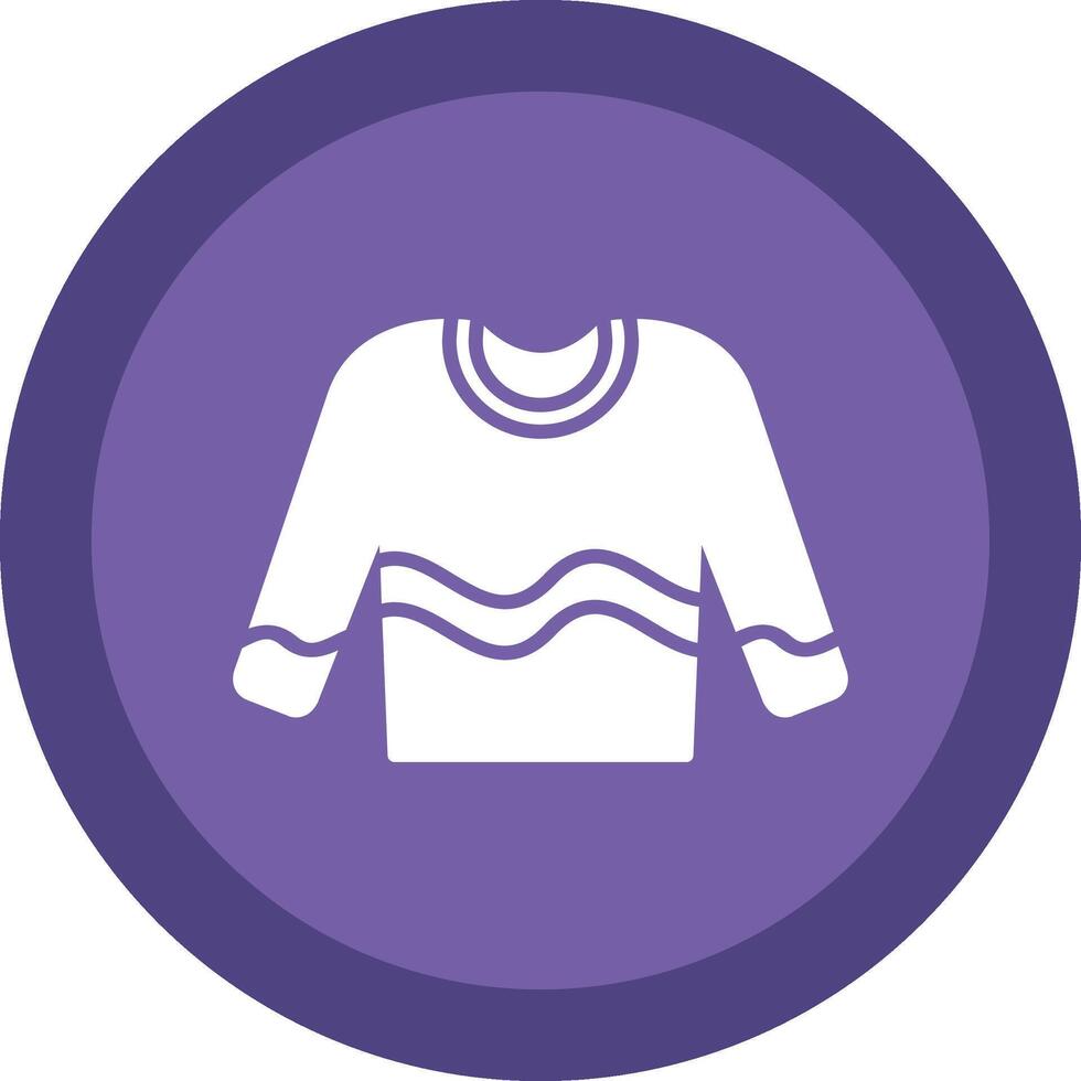 Jumper Line Shadow Circle Icon Design vector
