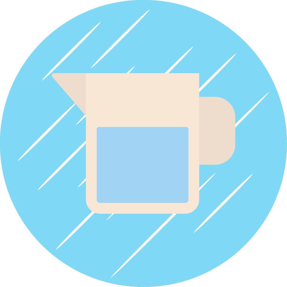 Water Jar Flat Circle Icon Design vector