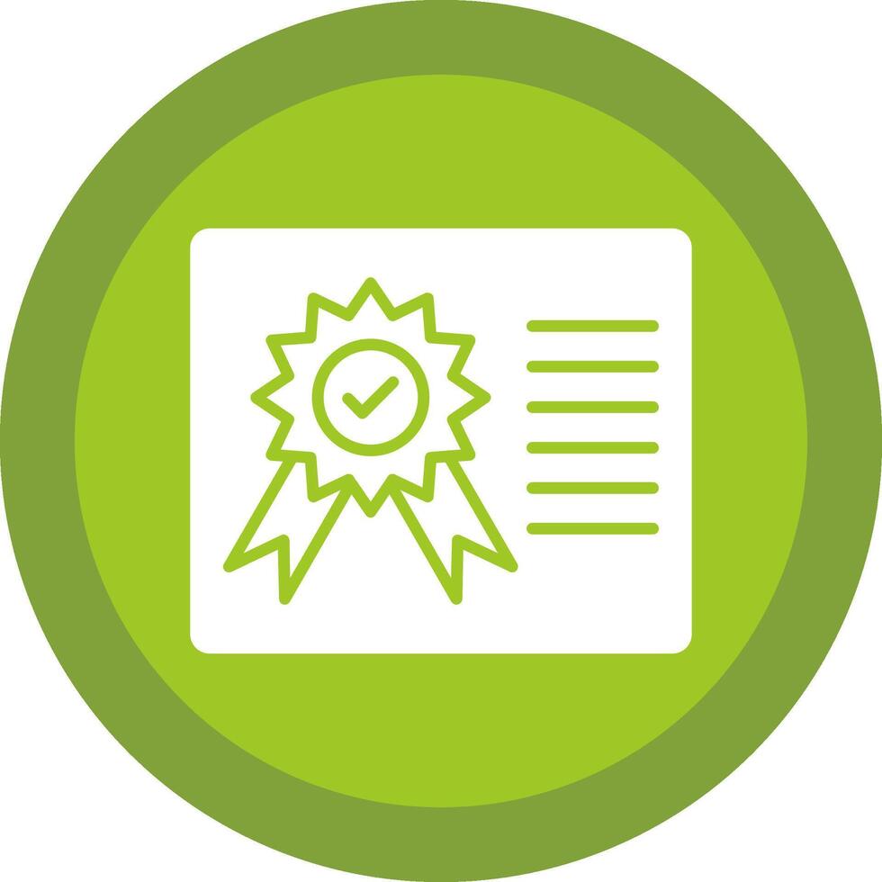 certificado línea sombra circulo icono diseño vector