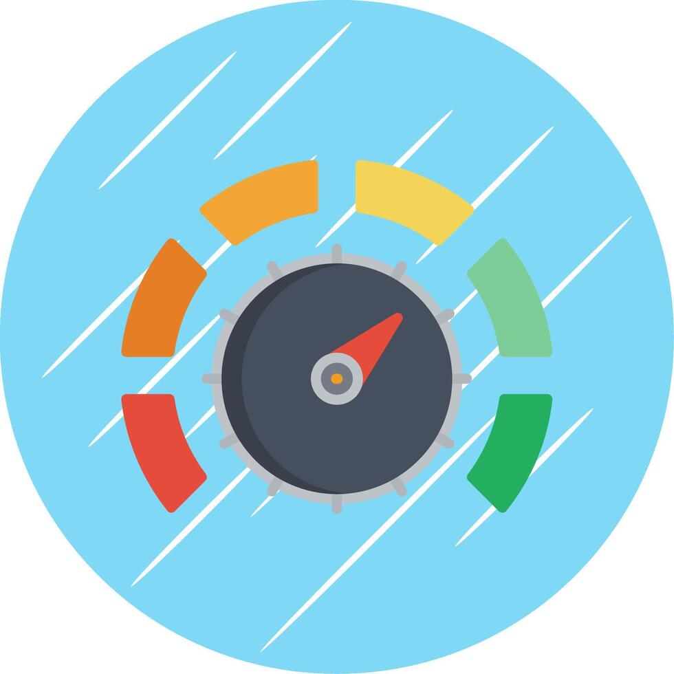 Thermostat Flat Circle Icon Design vector