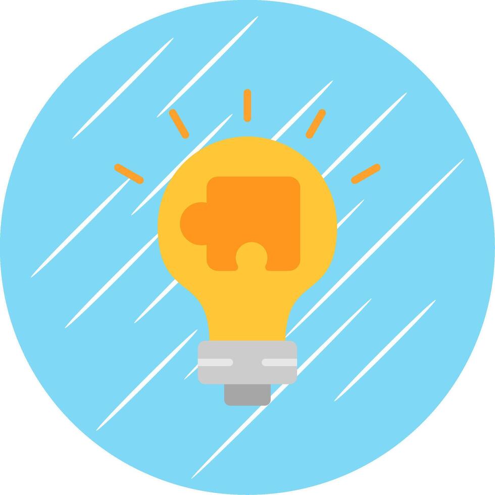 Solution Flat Circle Icon Design vector