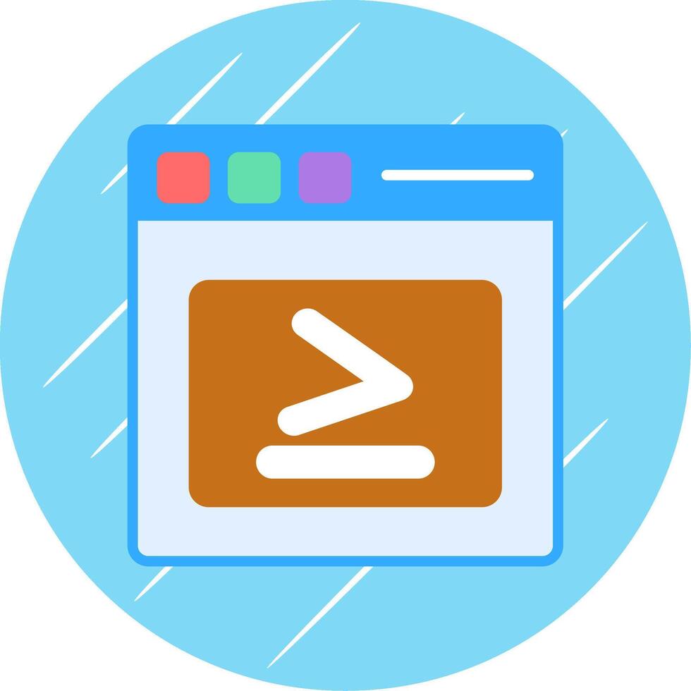 Greater Than Flat Circle Icon Design vector