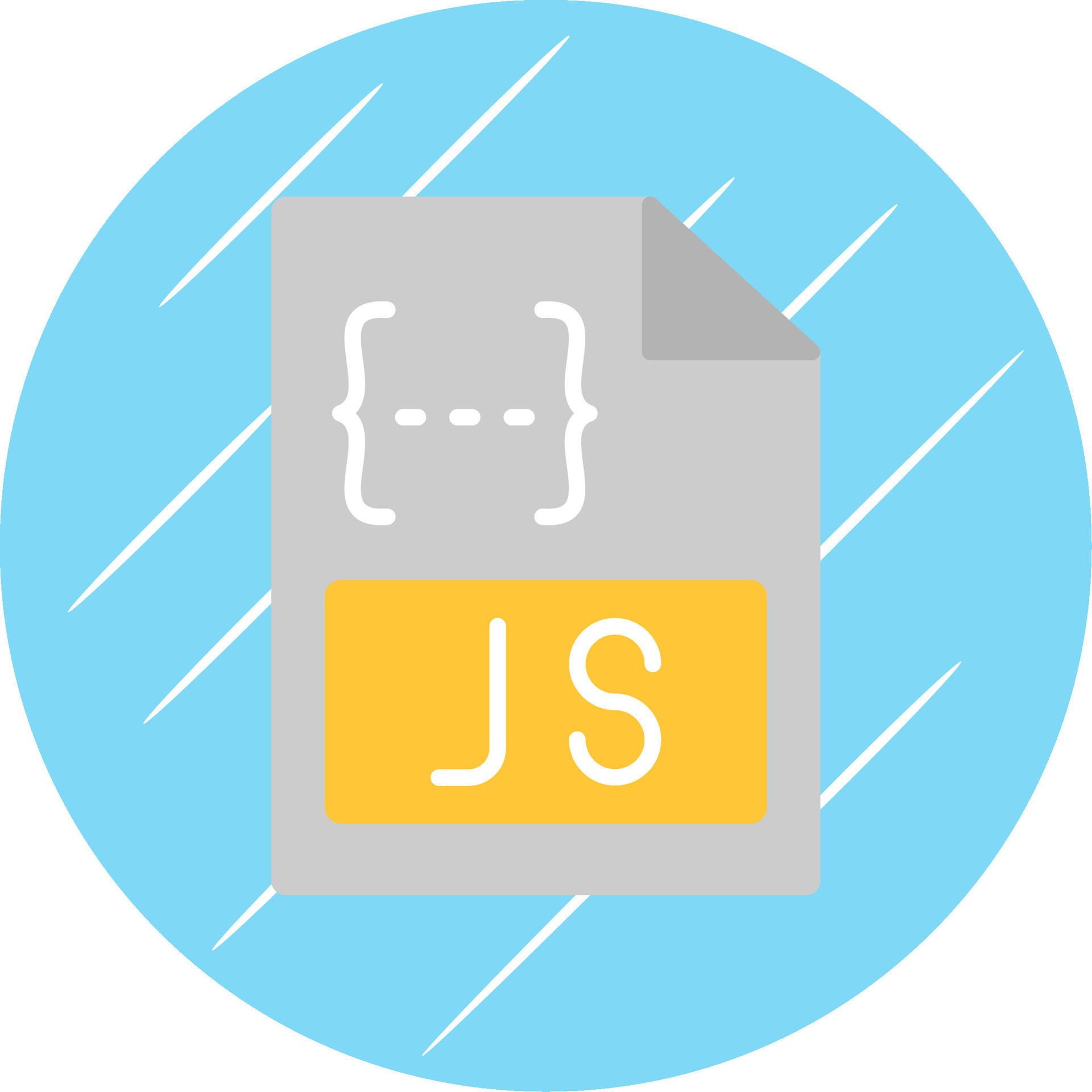 Js Flat Circle Icon Design 43897139 Vector Art at Vecteezy