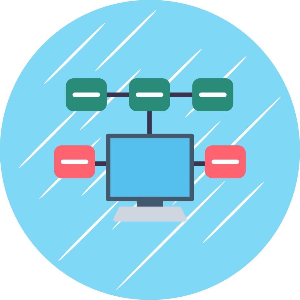 Tasks Flat Circle Icon Design vector