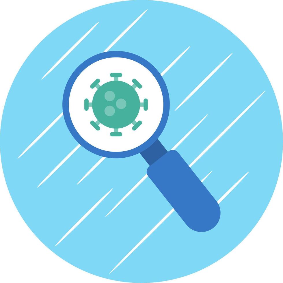 Detection Flat Circle Icon Design vector