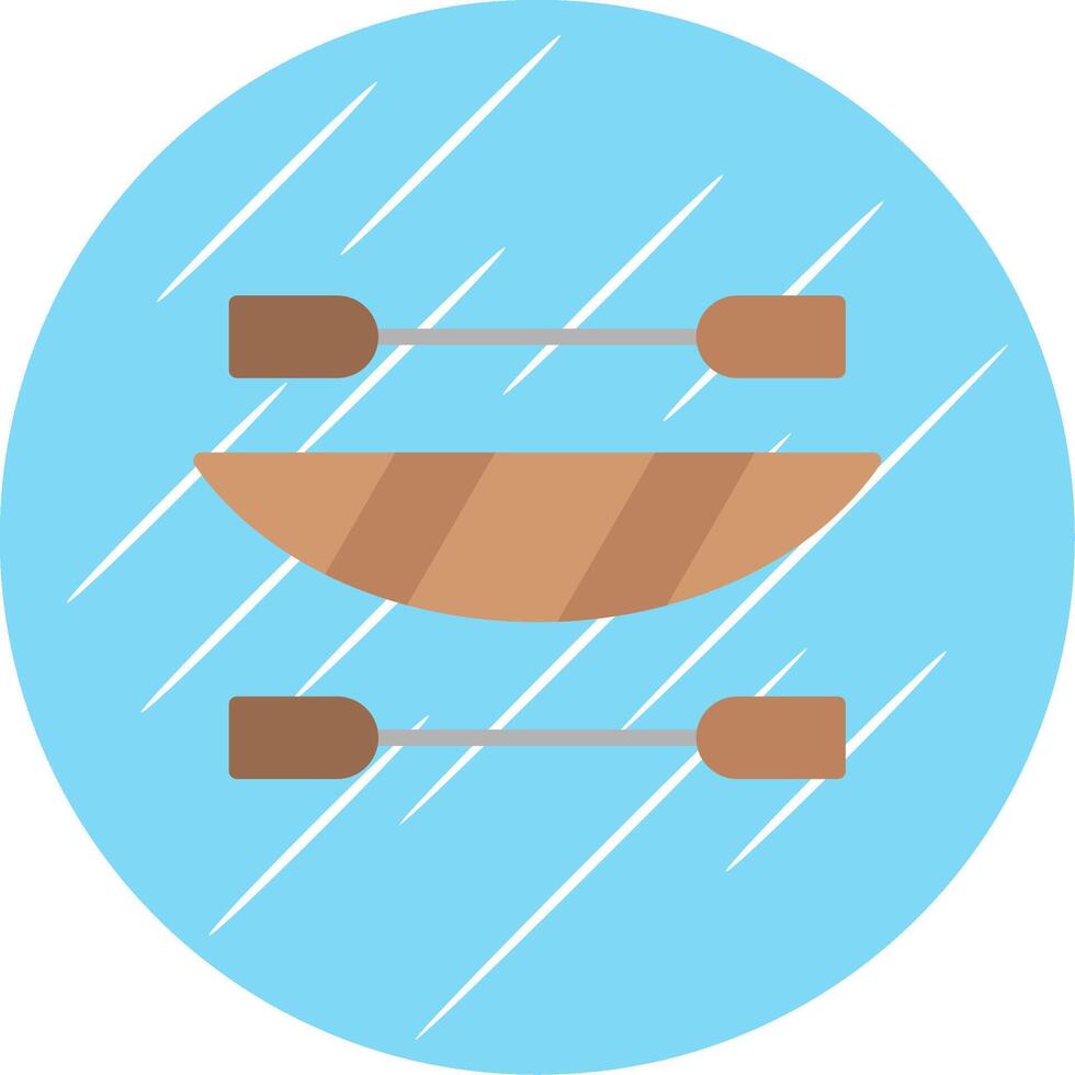 Kayak Flat Circle Icon Design vector