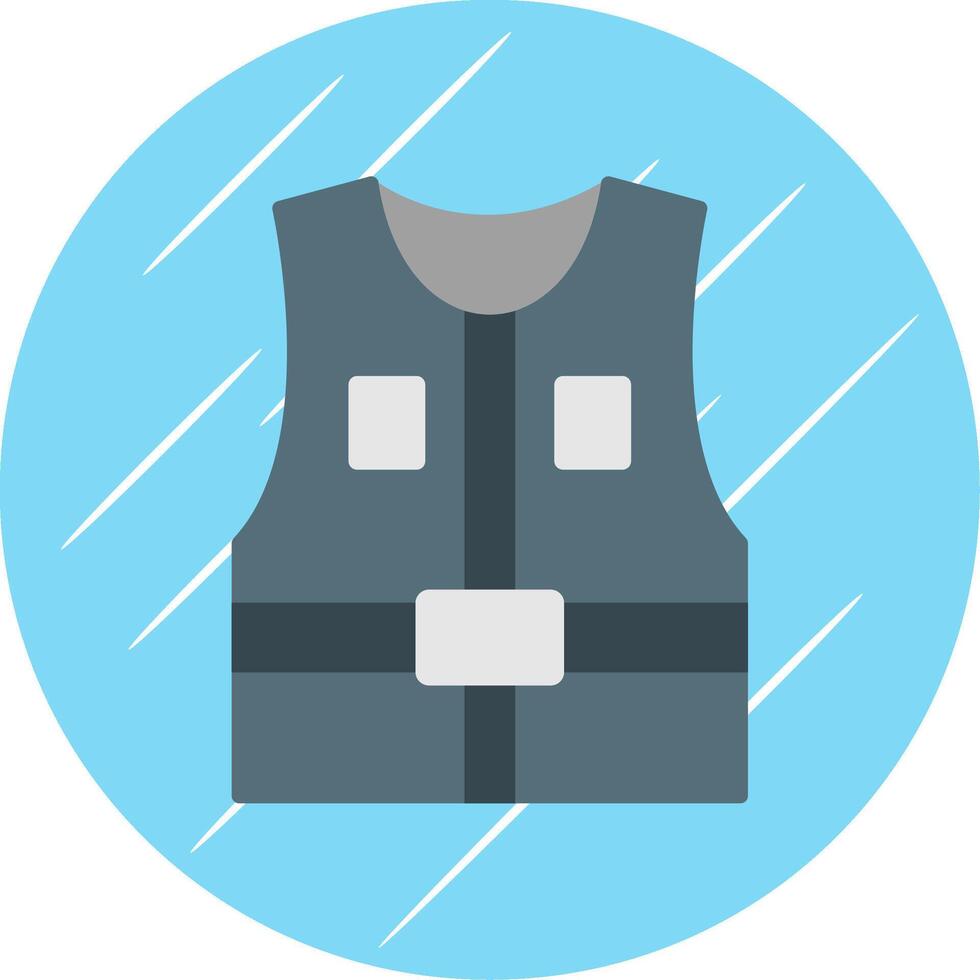 chaqueta plano circulo icono diseño vector
