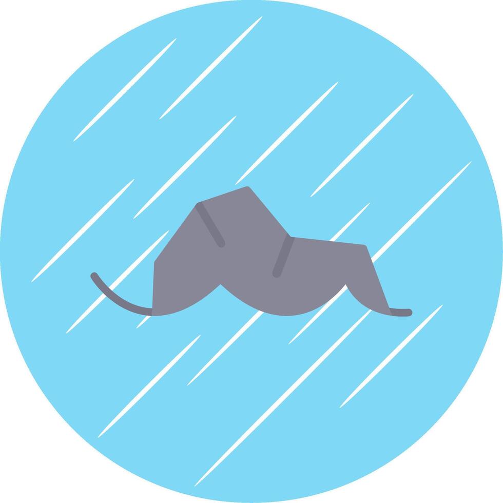 Rock Flat Circle Icon Design vector