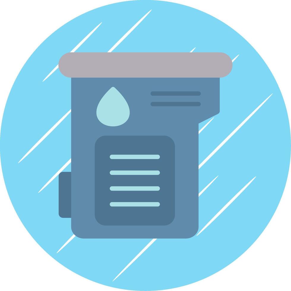 Cartridge Flat Circle Icon Design vector