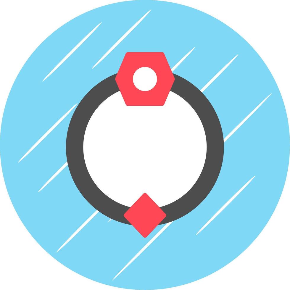 Door Knocker Flat Circle Icon Design vector