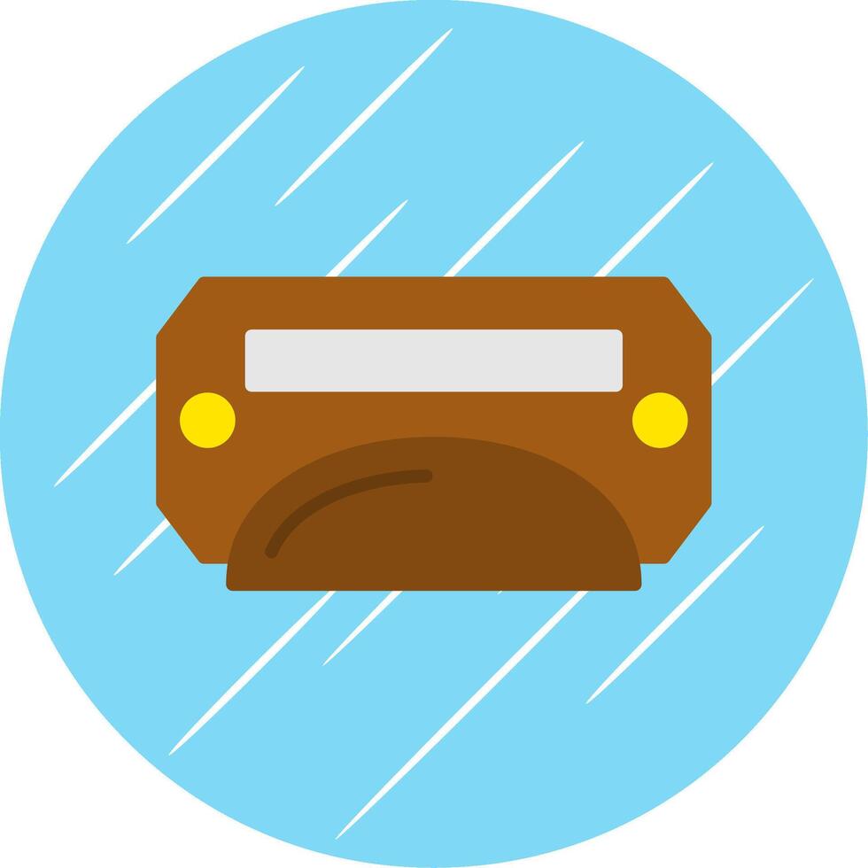Handle Flat Circle Icon Design vector