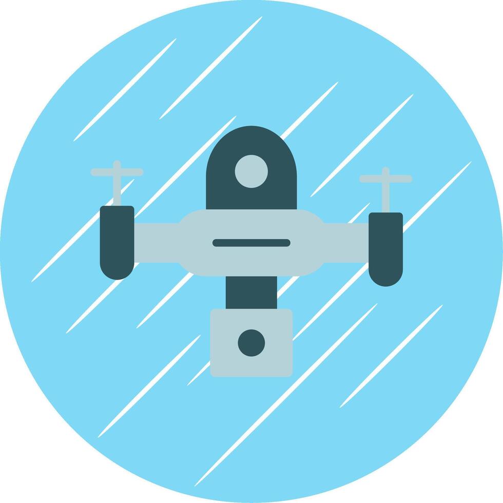 Drone Flat Circle Icon Design vector