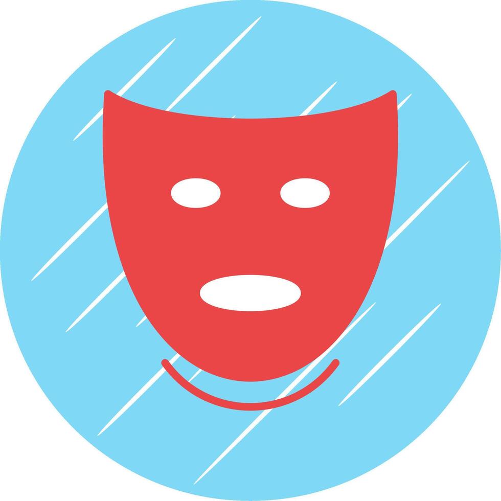 Theatre Flat Circle Icon Design vector