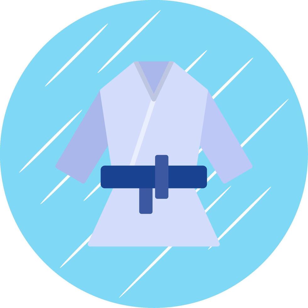 Kimono Flat Circle Icon Design vector