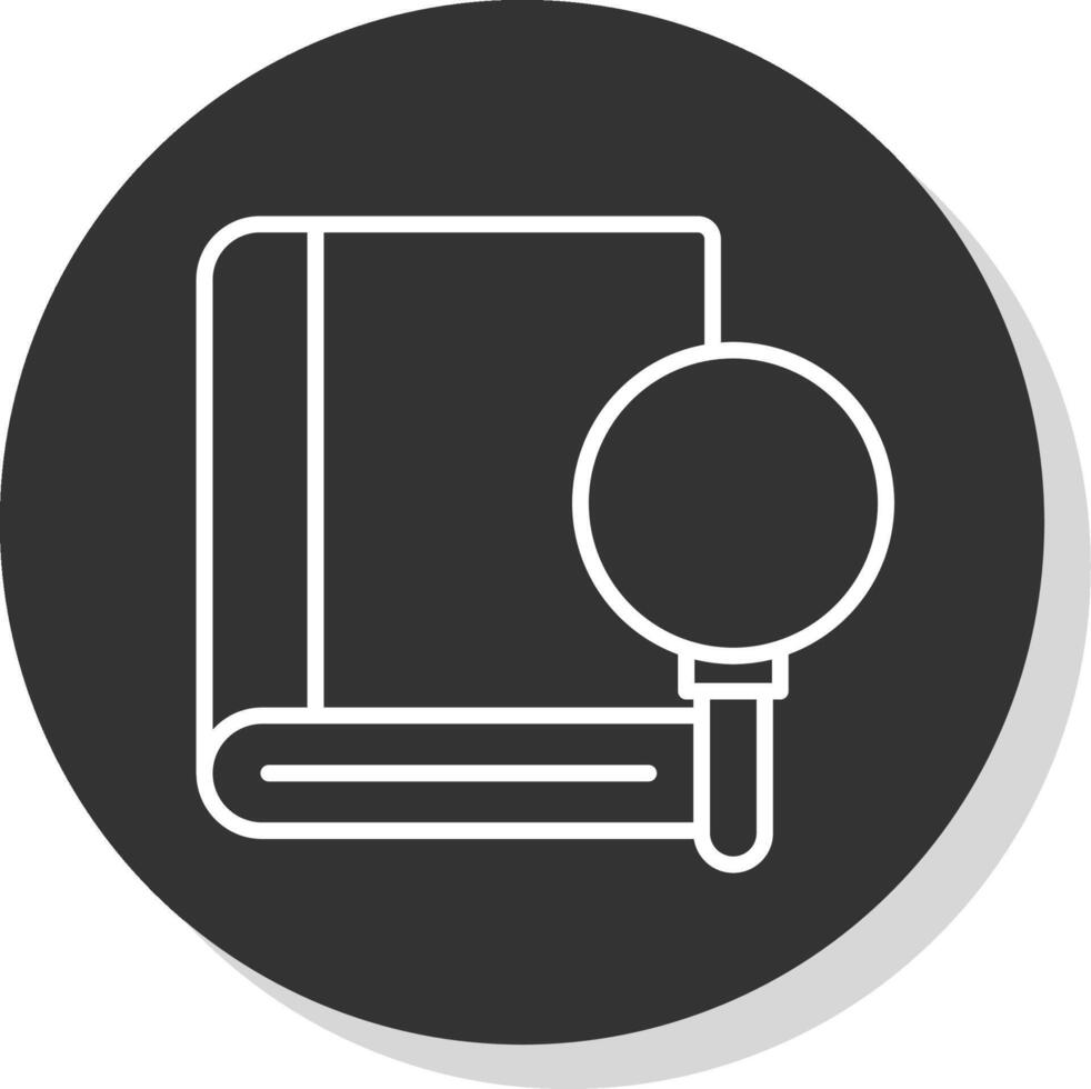 Know How Line Shadow Circle Icon Design vector