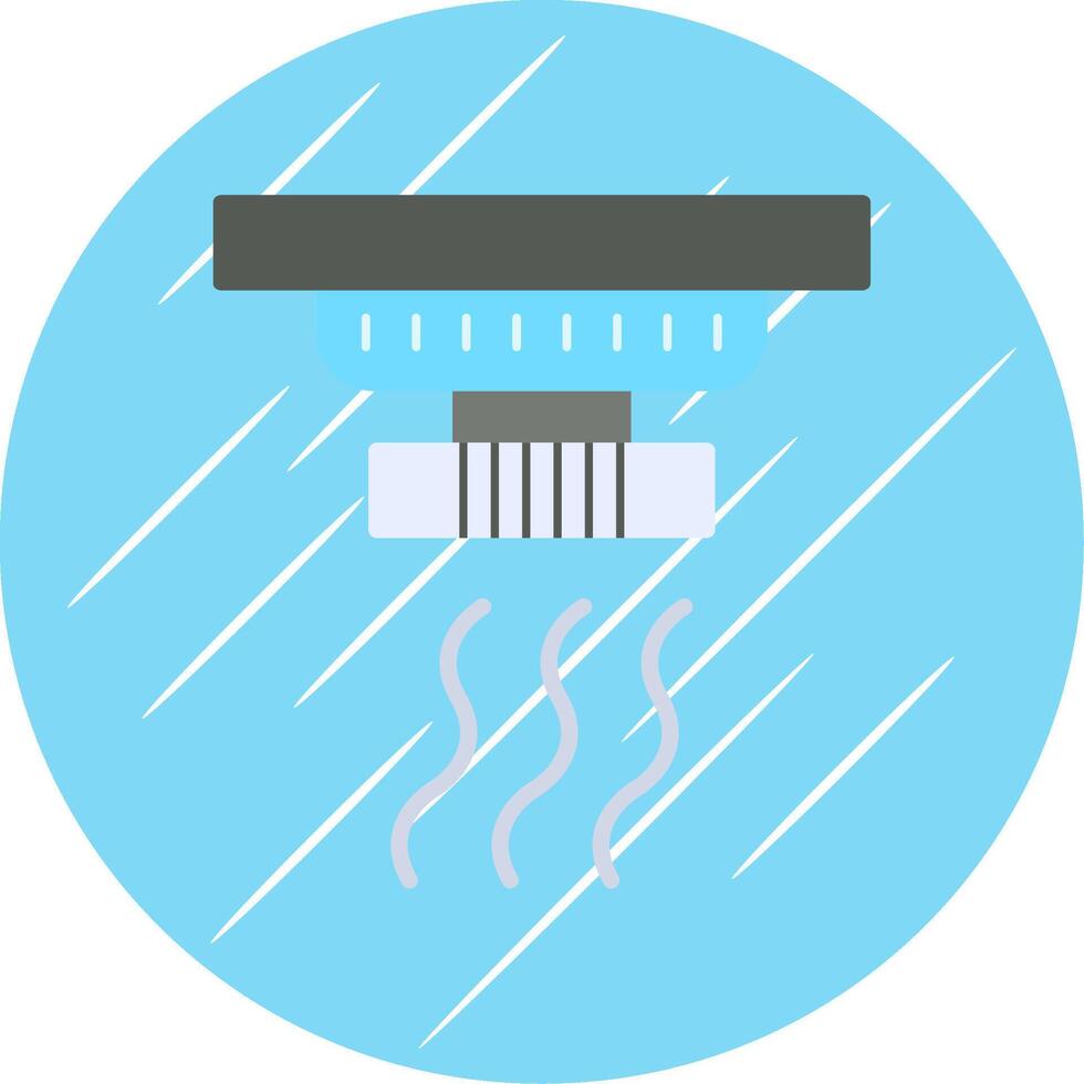 Smoke Detector Flat Circle Icon Design vector