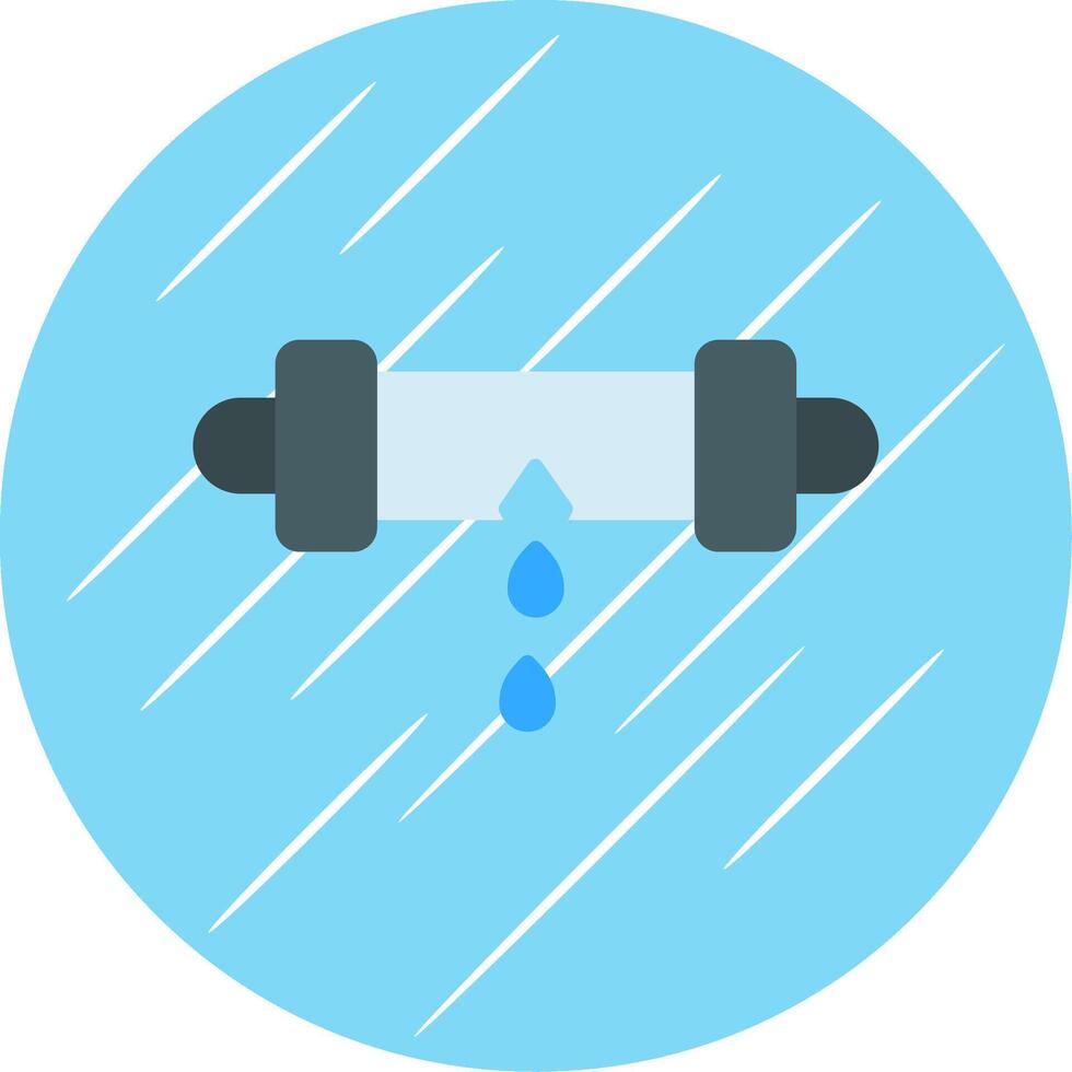 Leak Detector Flat Circle Icon Design vector