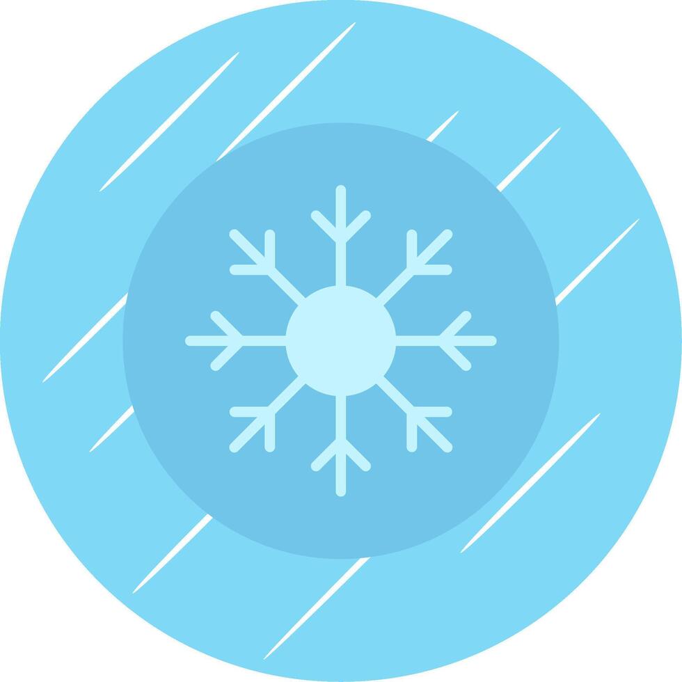Frost Flat Circle Icon Design vector