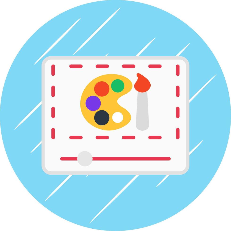 Flat Circle Icon Design vector