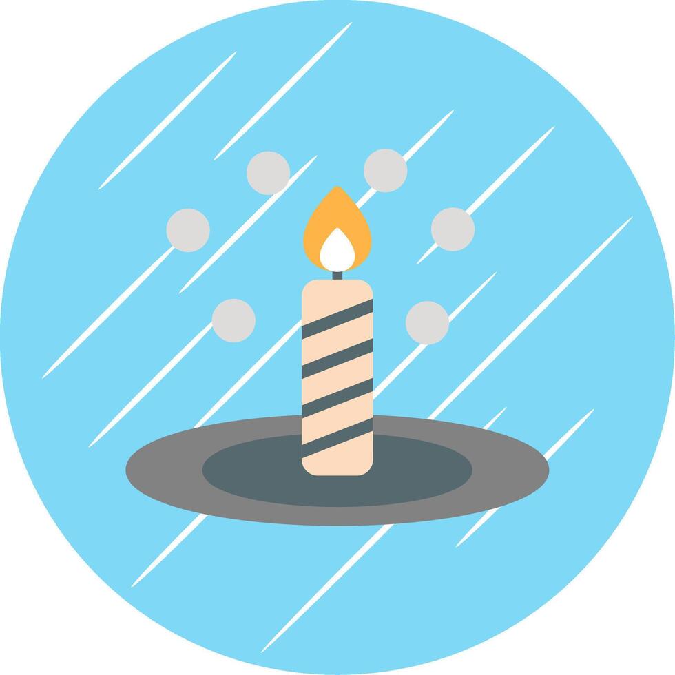 Bunsen Burner Flat Circle Icon Design vector