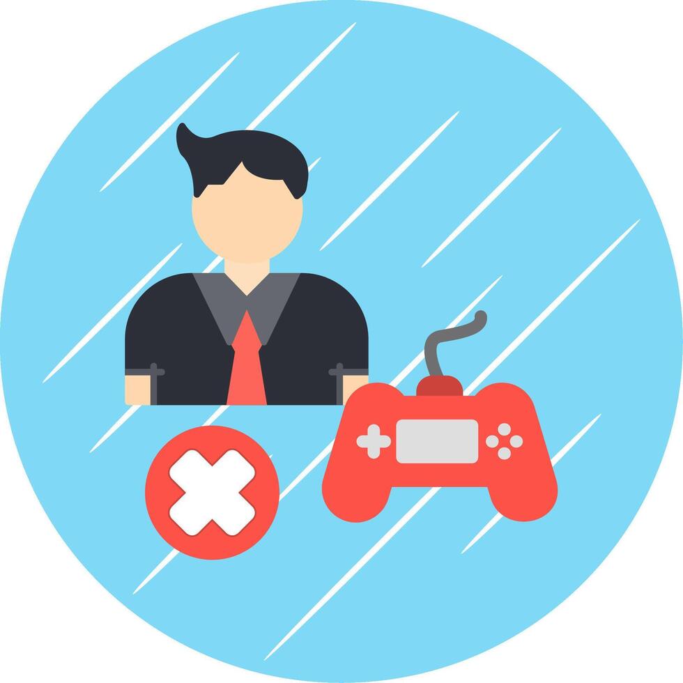 Banned Flat Circle Icon Design vector