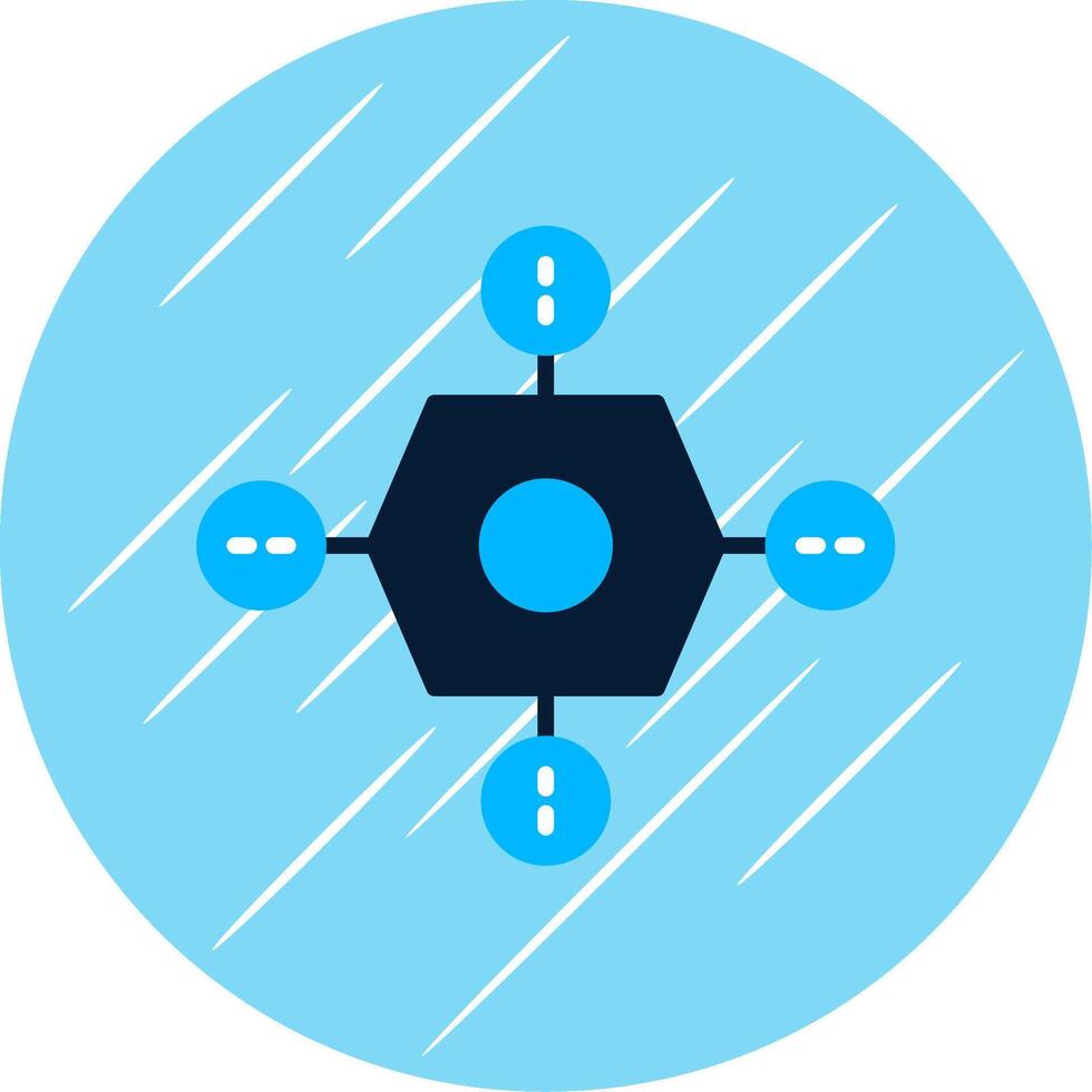 Drone Flat Circle Icon Design vector
