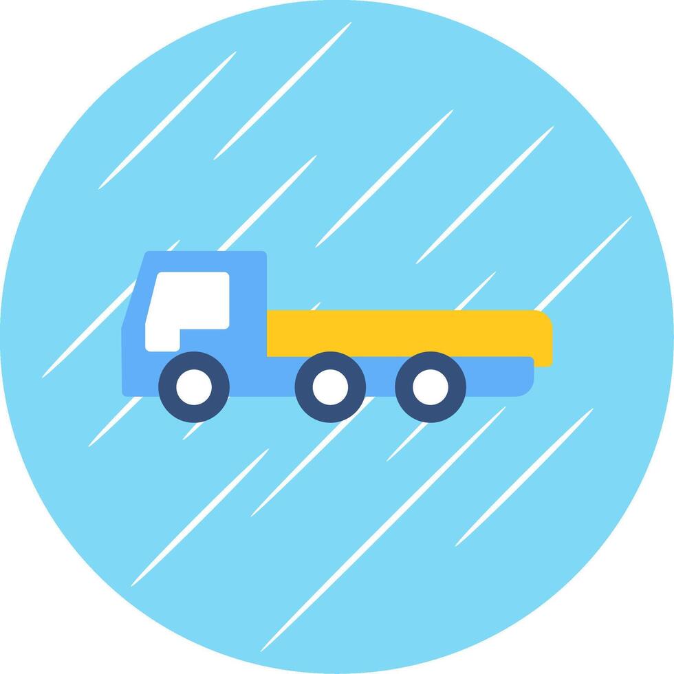 Truck Flat Circle Icon Design vector