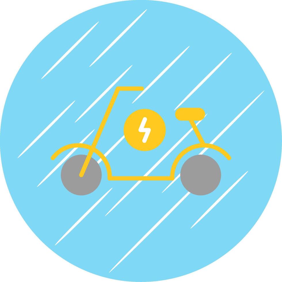Scooter Flat Circle Icon Design vector
