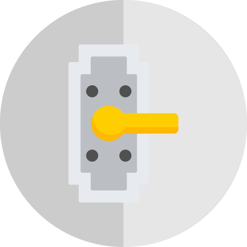 Door Handle Flat Scale Icon Design vector