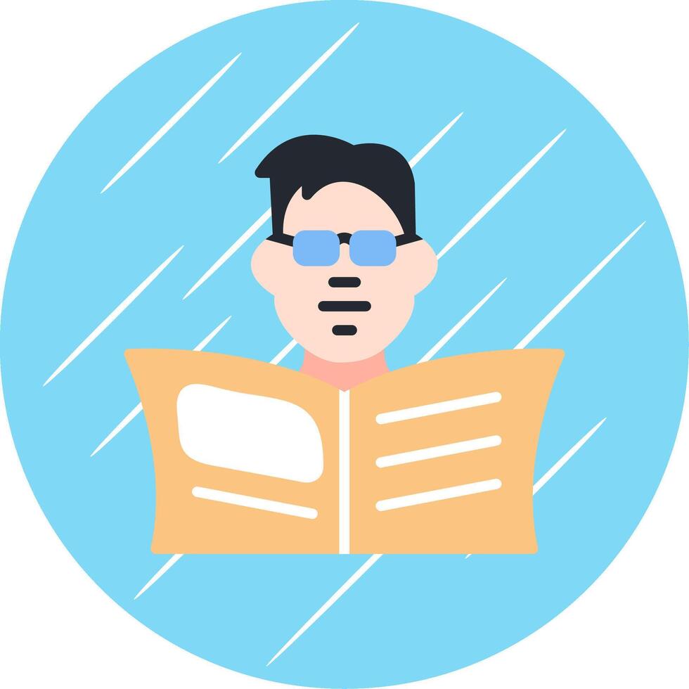 Man Flat Circle Icon Design vector