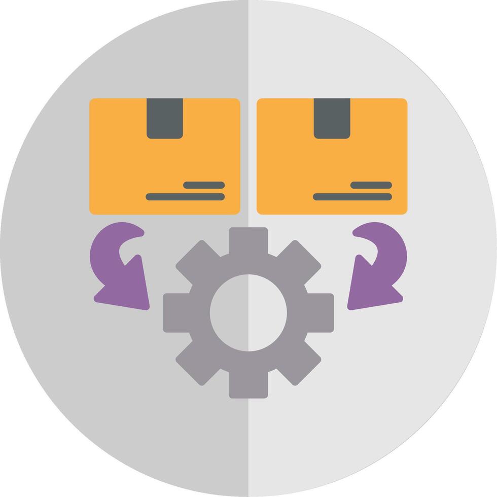 Order Processing Flat Scale Icon Design vector