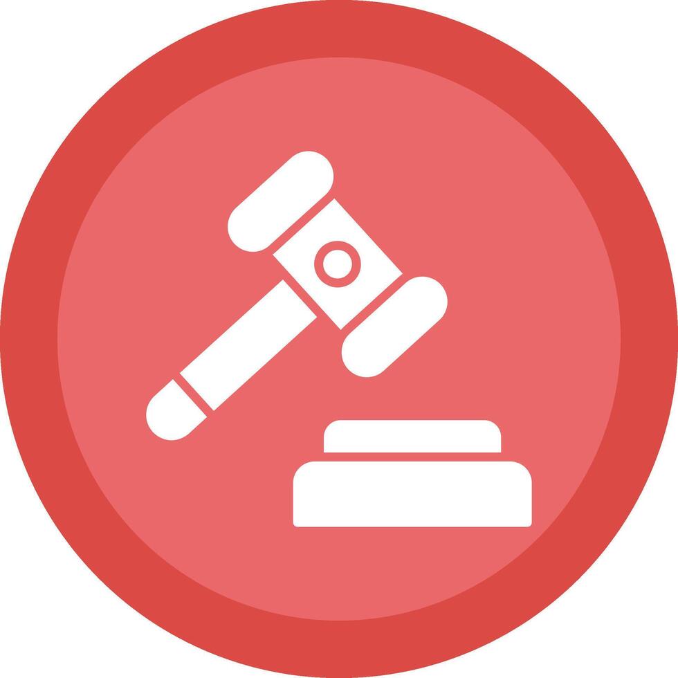 Auction Line Shadow Circle Icon Design vector