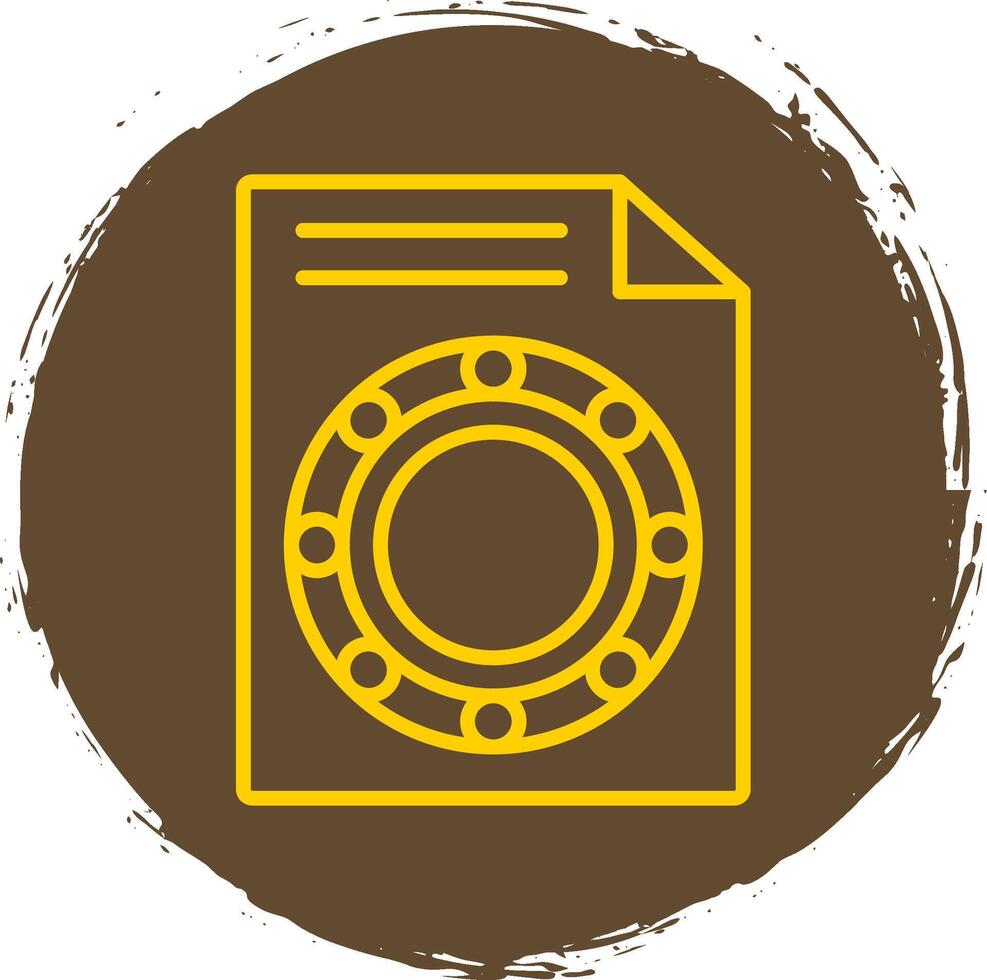 Ball Bearing Line Gradient Icon Design vector