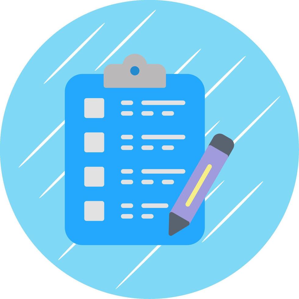 Writing Flat Circle Icon Design vector