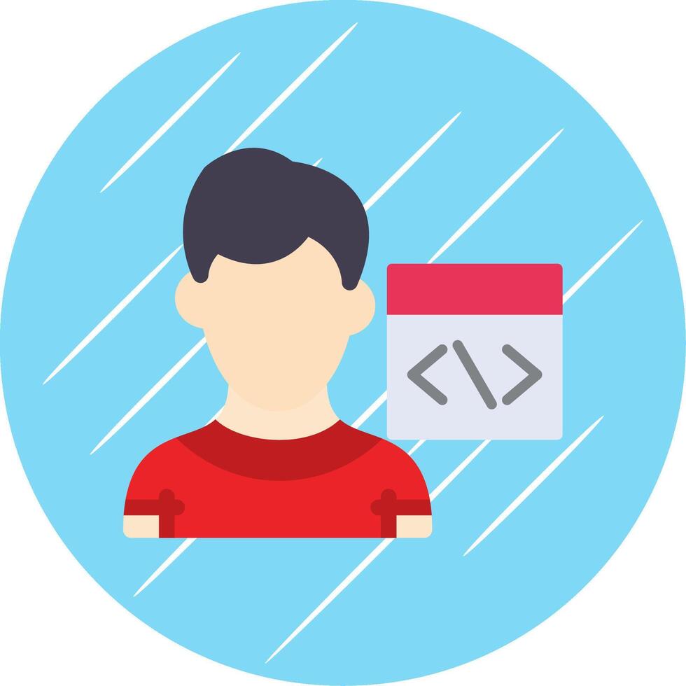 Crane Lifting Flat Circle Icon Design vector