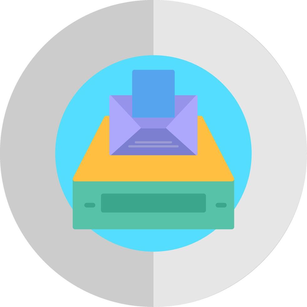 Project Inbox Flat Scale Icon Design vector