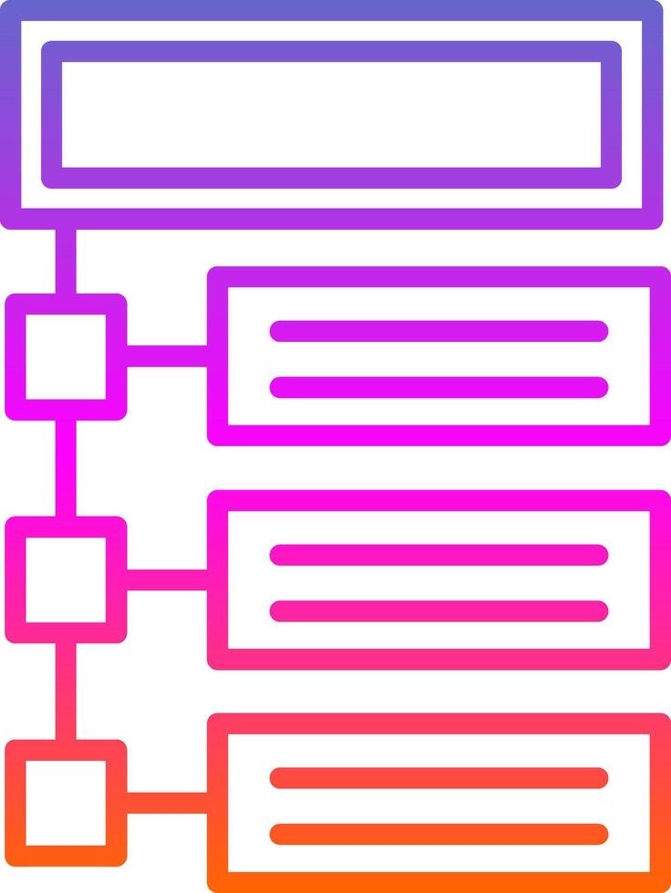 Program Line Gradient Icon Design vector