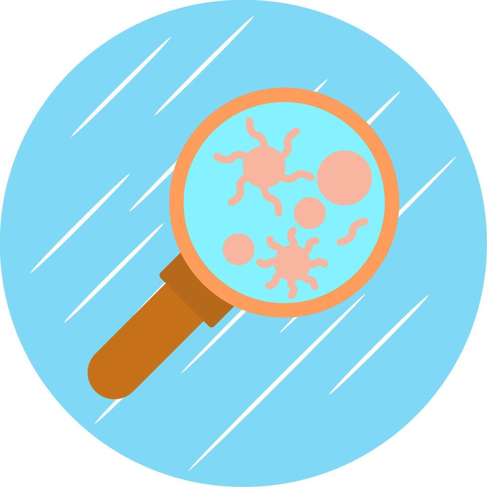Microbiology Flat Circle Icon Design vector