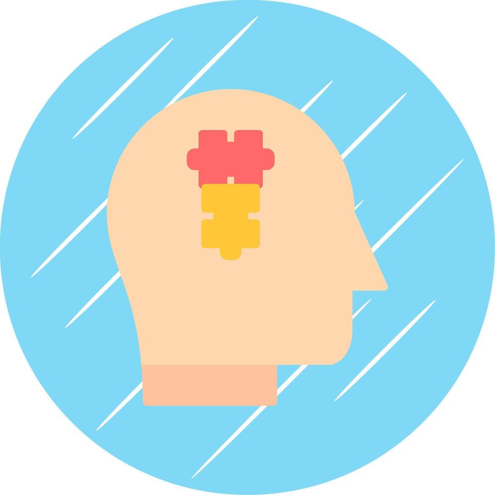 Logic Flat Circle Icon Design vector