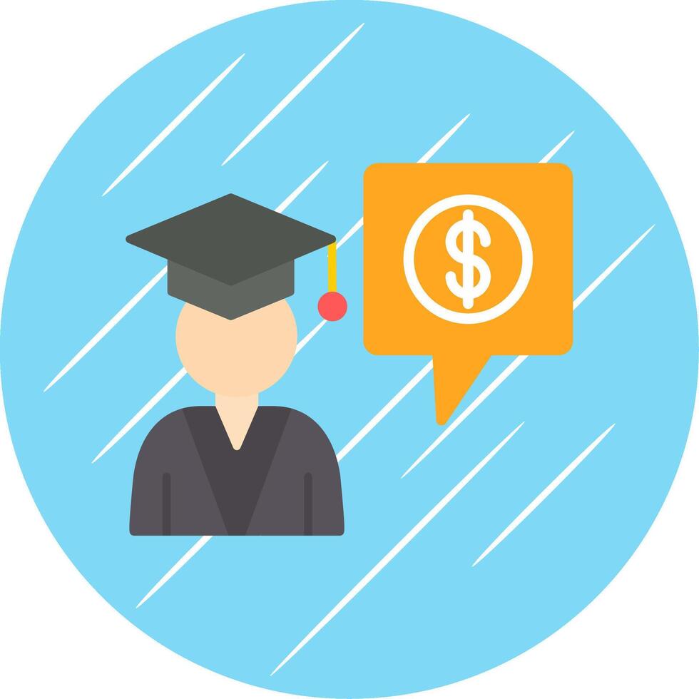 Business Education Flat Circle Icon Design vector