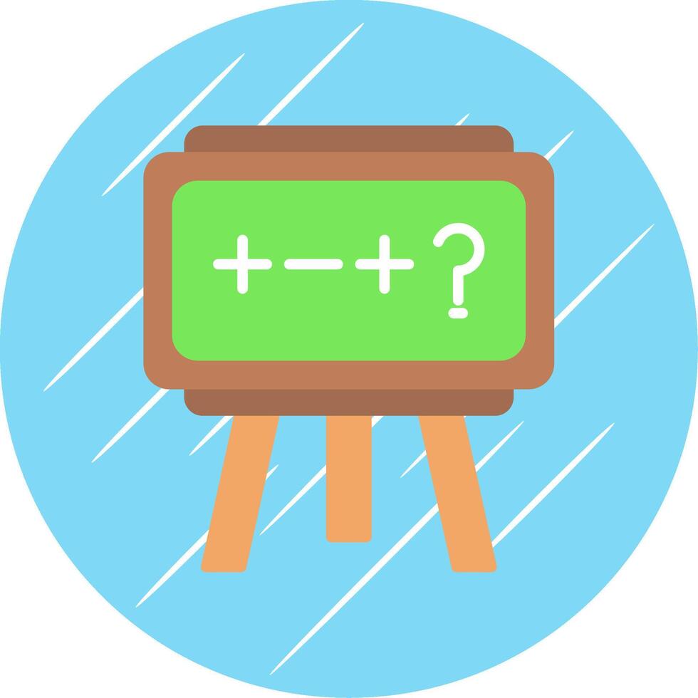 Theory Flat Circle Icon Design vector