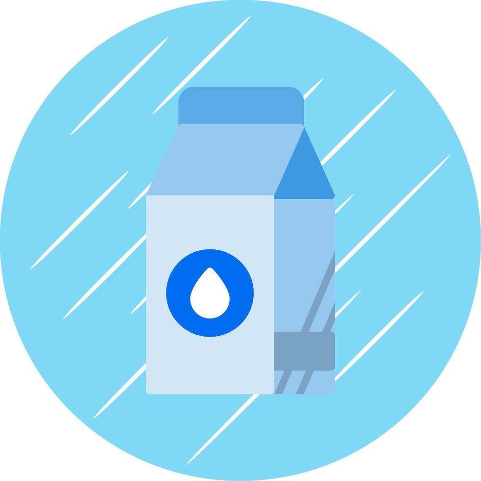 Milk Flat Circle Icon Design vector