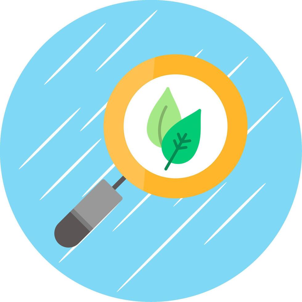 Natural Research Flat Circle Icon Design vector