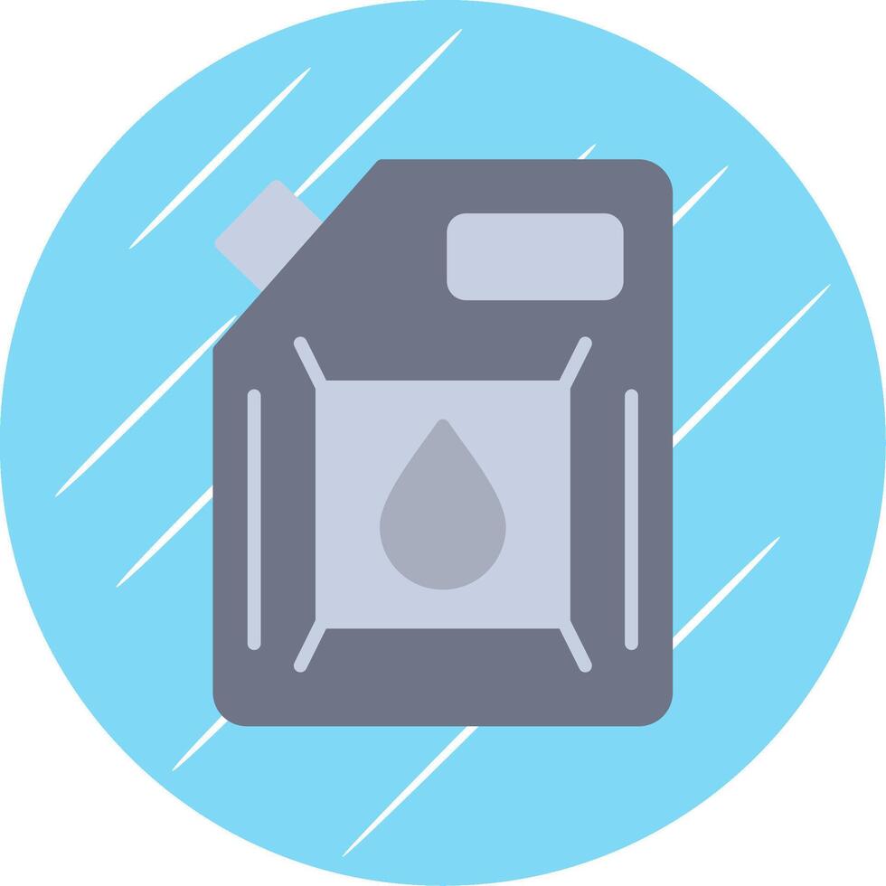 Biodiesel Engine Flat Circle Icon Design vector