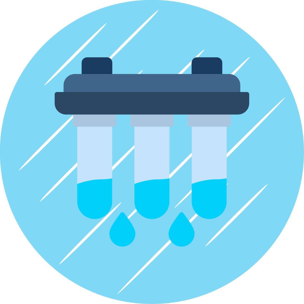 Water Filter Flat Circle Icon Design vector