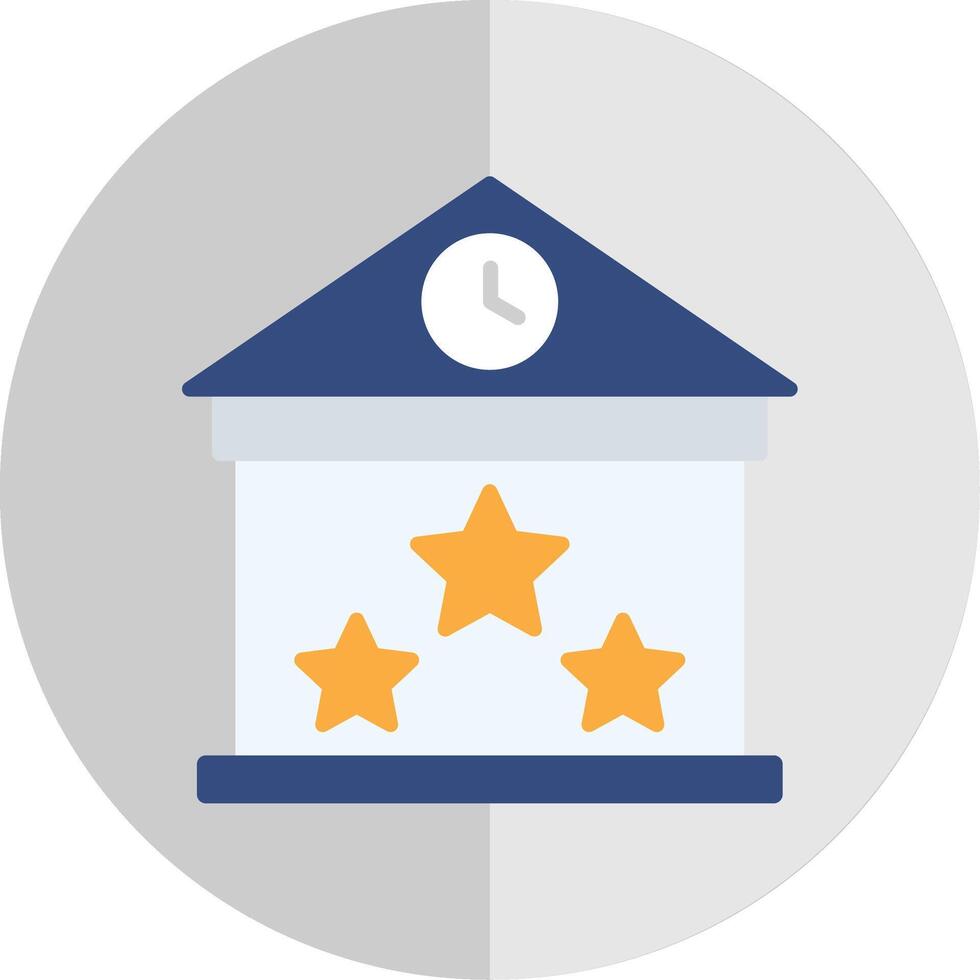 Building Value Flat Scale Icon Design vector