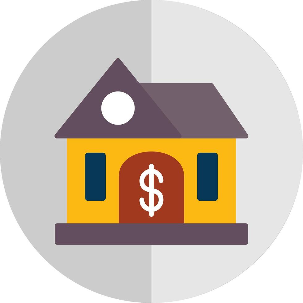 Buying Home Flat Scale Icon Design vector