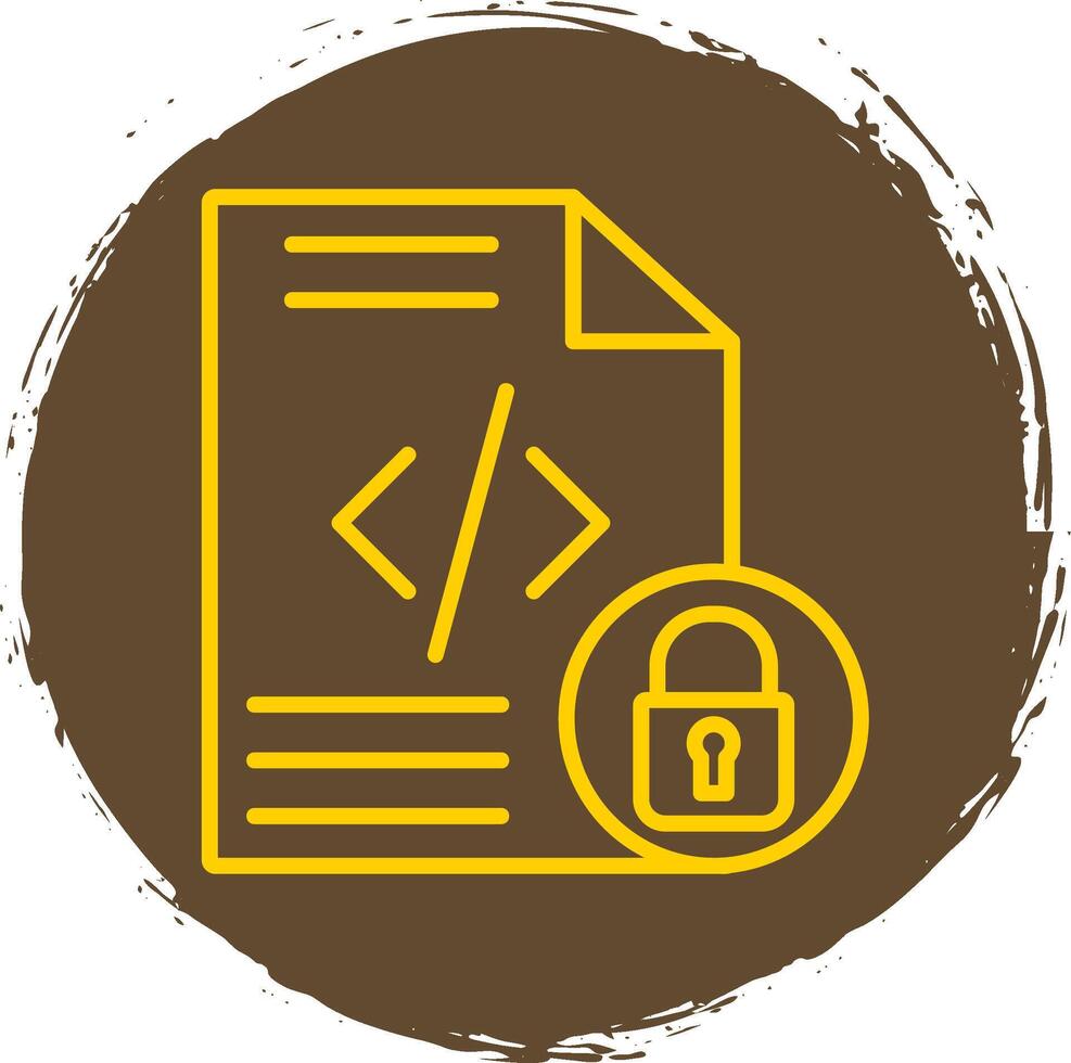 Protected Line Gradient Icon Design vector